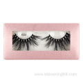 Custom Wholesale Black Cotton Band Natural Mink Eyelashes